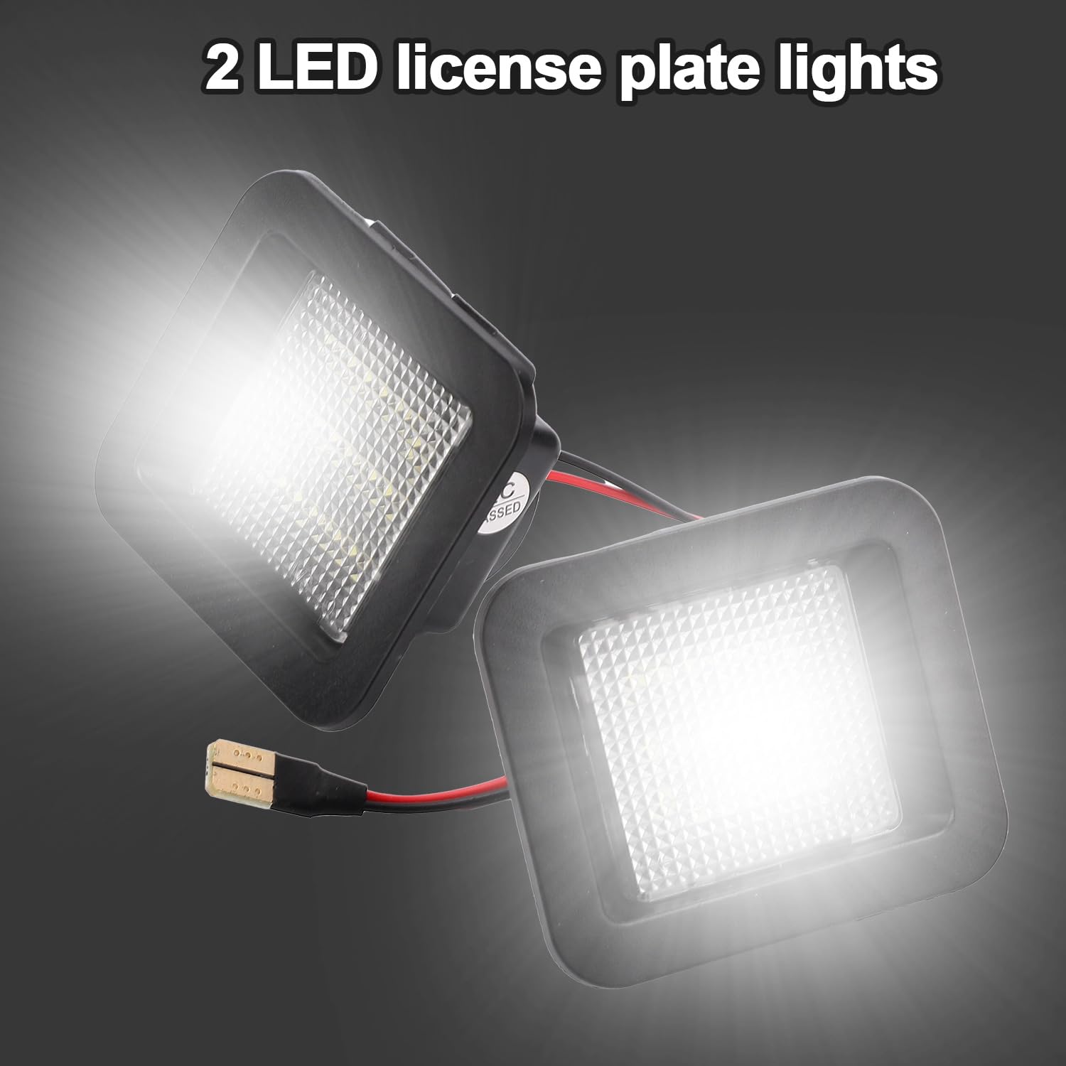 2pcs Éclairage à Led Plaque d'Immatriculation Compatibles avec Ford F150 2015-2020 F150 Raptor 2017-2020, Éclairage Plaque d'Immatriculation Visibilité Améliorée Accessoires Plug And Play