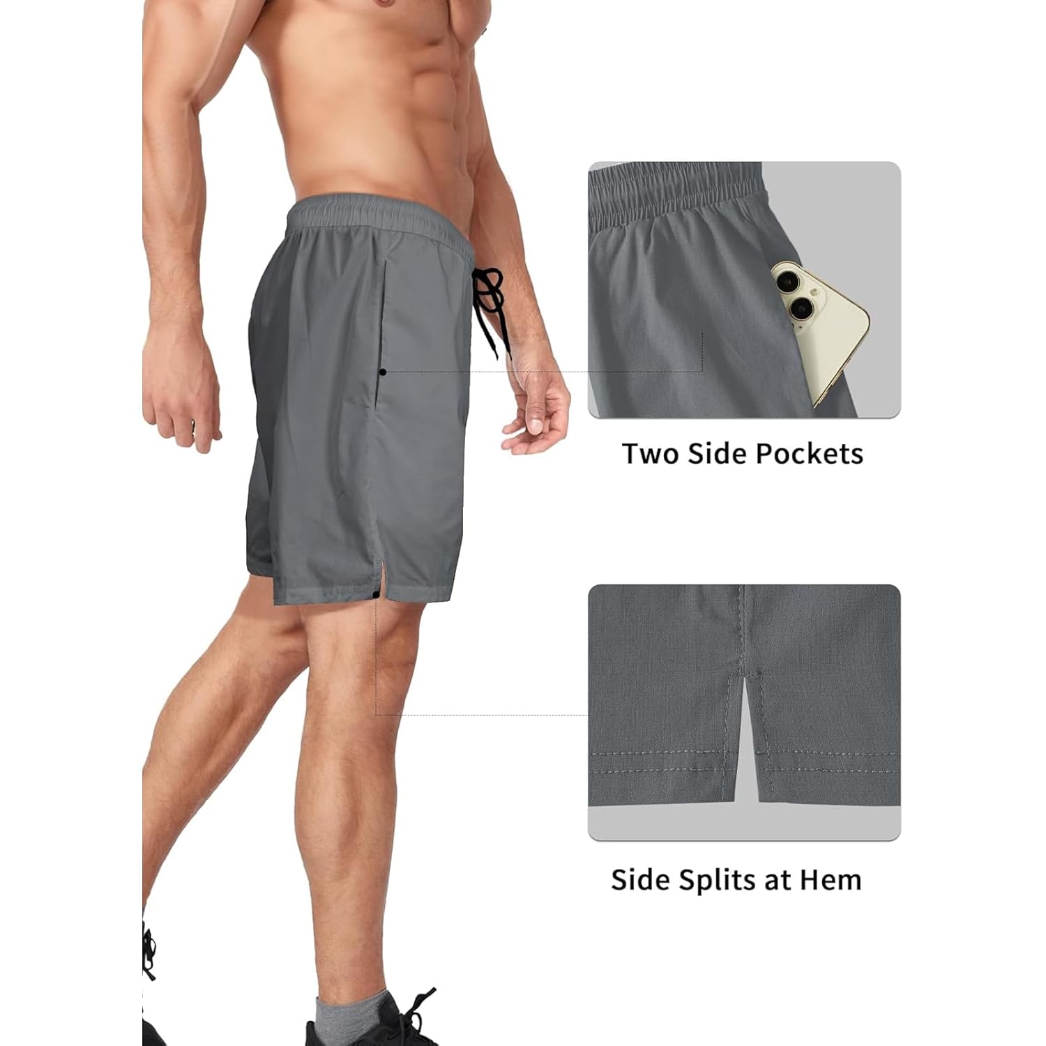 Shorts atléticos masculinos de 12 cm com costura interna para treino, academia, corrida, shorts masculinos de secagem rápida e leve para o verão em promoção! Veja a oferta e mais achadinhos de Shorts & Bermudas 3 Hoje é o melhor dia para comprar Shorts atléticos masculinos de 12 cm com costura interna para treino, academia, corrida, shorts masculinos de secagem rápida e leve para o verão com aquele preço maroto! Promoção! Aproveite a oferta! 3