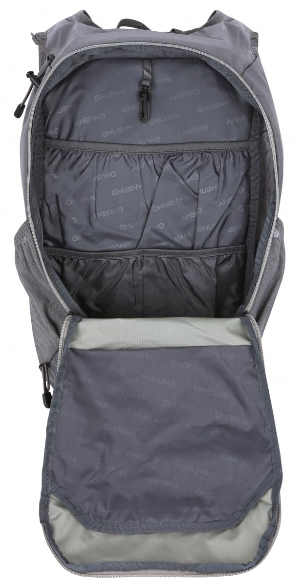 Husky Zaino da bicicletta da 20 l, leggero, robusto e impermeabile, con molto spazio, sistema di comfort e copertura antipioggia per ciclismo, trekking, escursionismo e viaggi