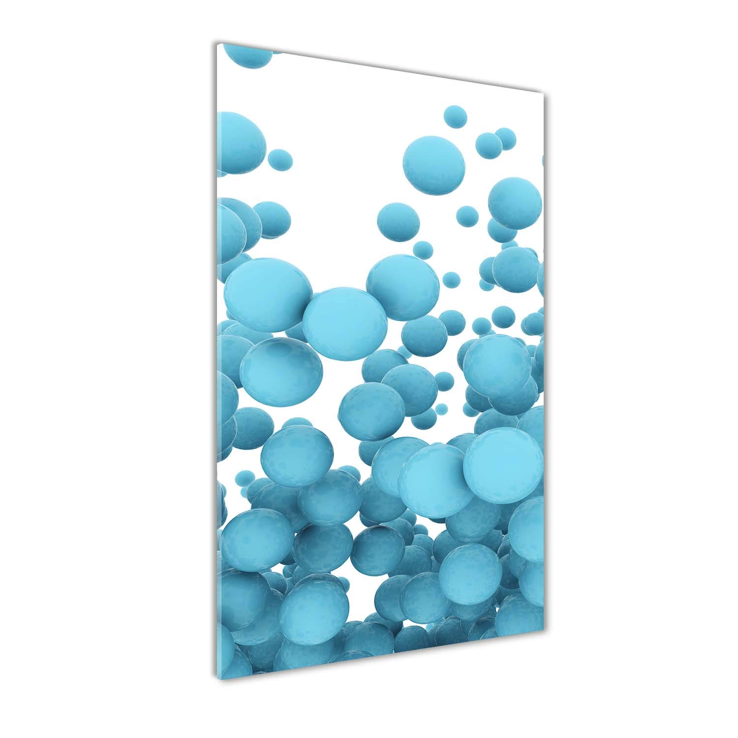 Tableau verre trempé 70x140cm bleu pour habiller un grand mur