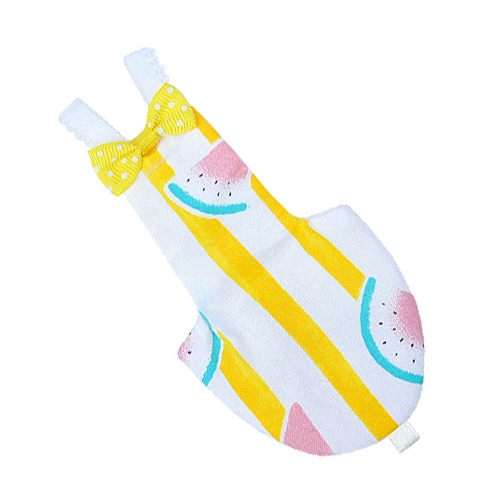 Pañal de pájaros ajustable sandía patrón de pájaro traje de vuelo lavable pañal de loro para palomas gris loros Kwai medio (L)