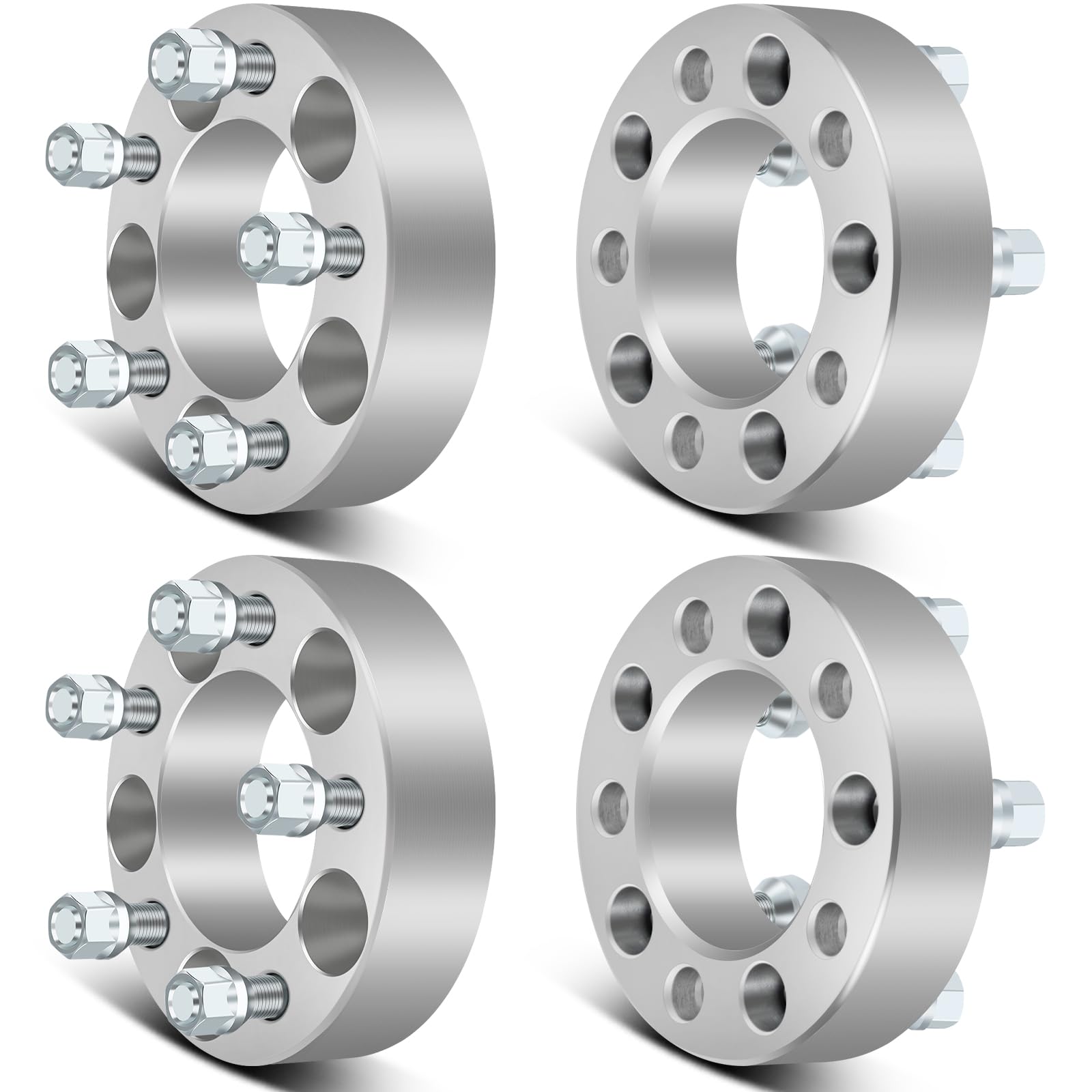 SCITOO 2Pcs 5x4.5 Wheel Spacers 1.5 inch for Honda/for Toyota Silver