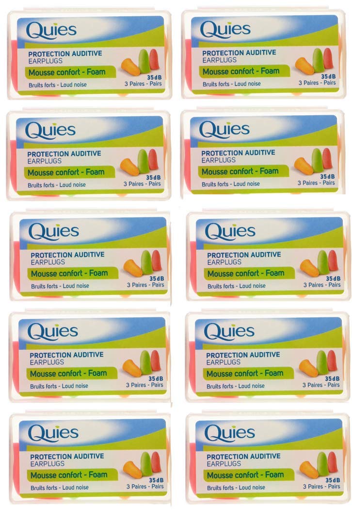 12 x Quies Foam Ear Plugs Soft