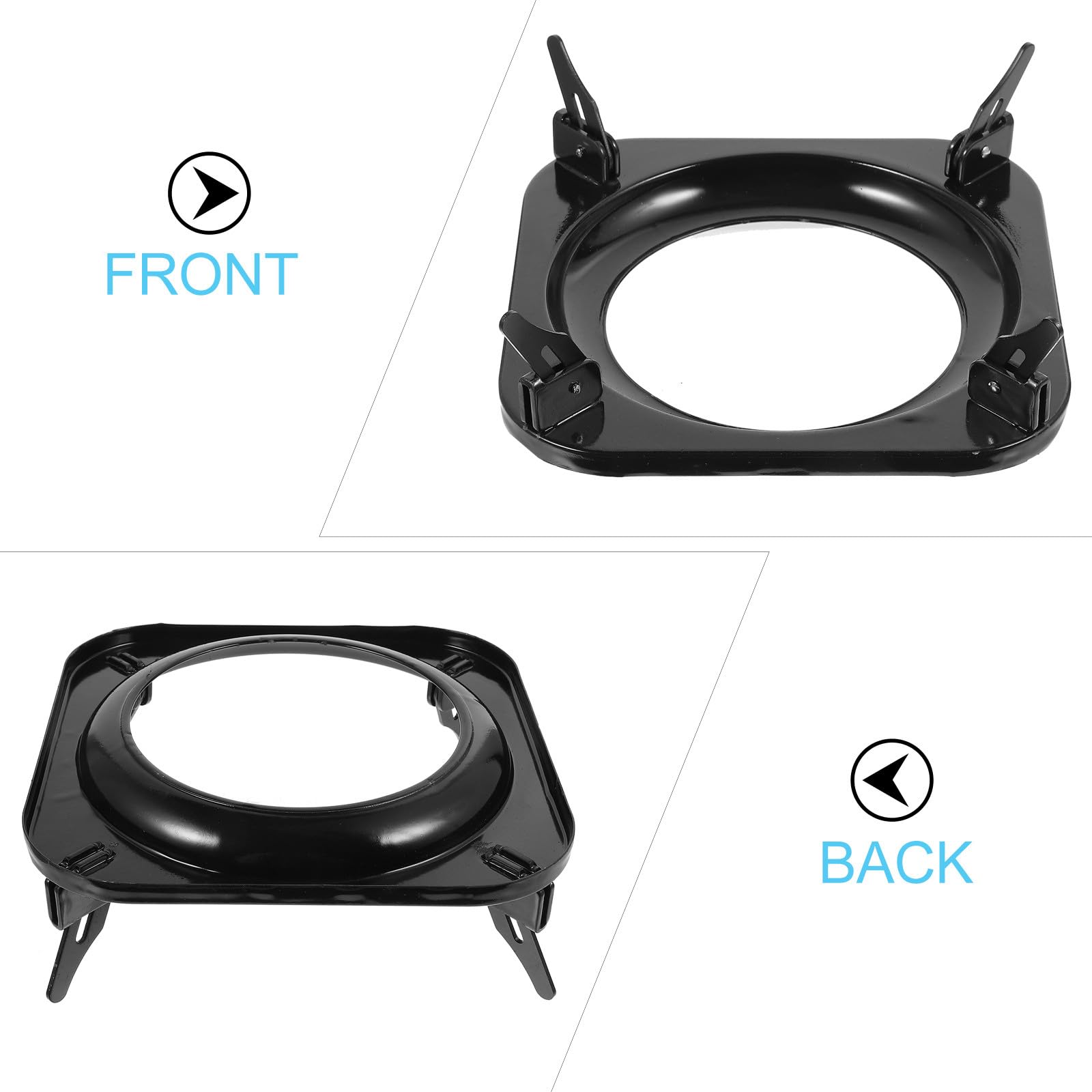 Soporte Antideslizante para Ollas de Gas Rejilla Negra Ajustable para Cocina Accesorio Práctico para Estufa y Quemador Adecuado para Hogar y Restaurante