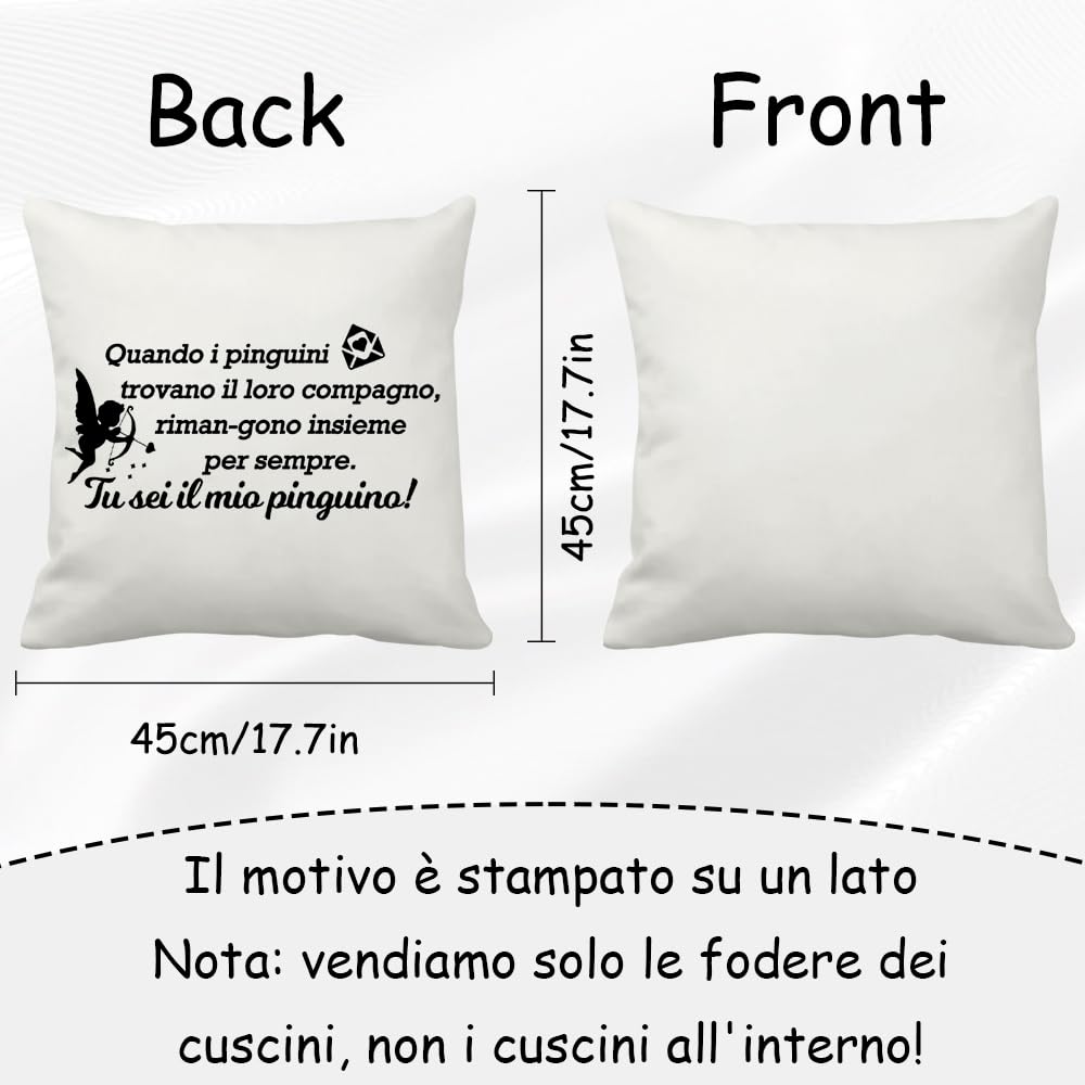 Cuscino Decorativo 'Tesoro D'Uomo' – 40x40 Cm, Federa In Poliestere Con Scritta Grigia, Regalo Per Lui
