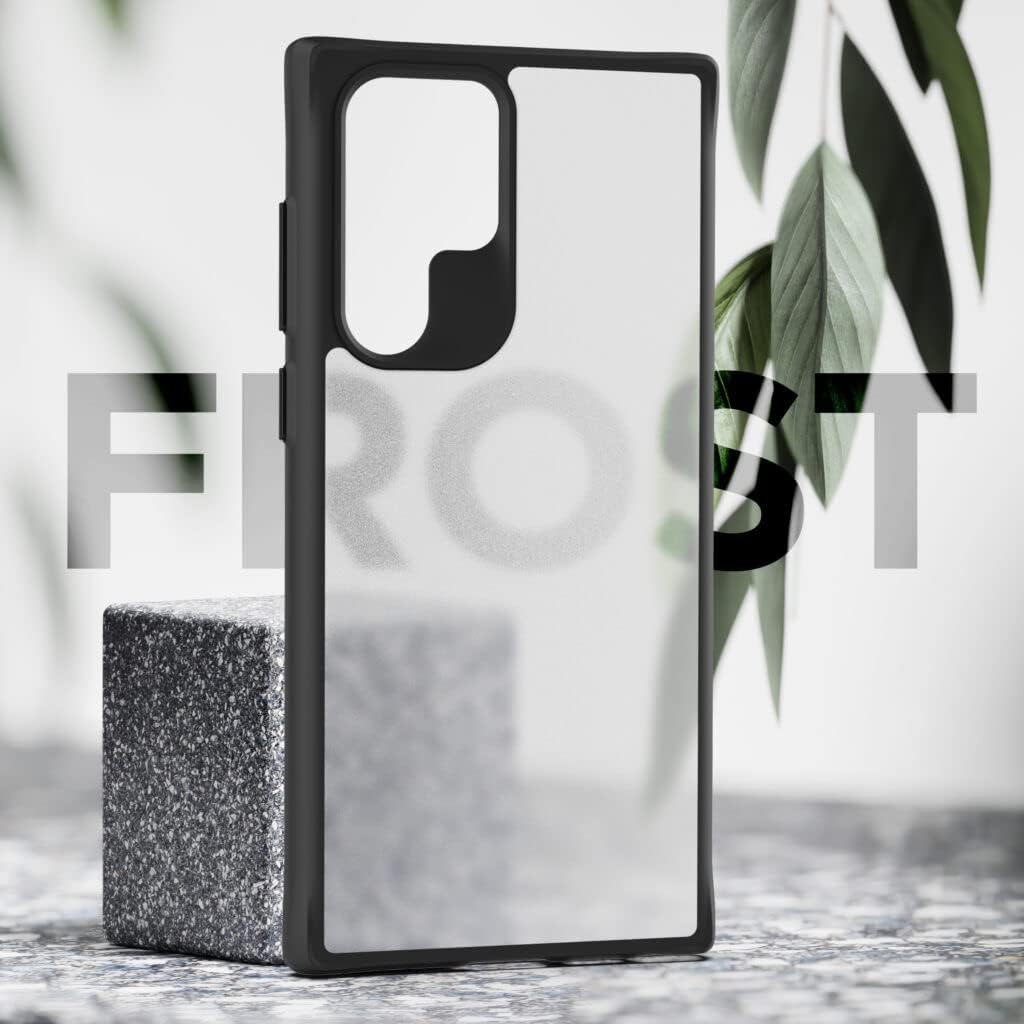 Encased Glacier-Clip Series for Samsung Galaxy S22 Ultra Case with Belt Clip Holster - Transparent Grip Cover Matte/Frost (S22-ULTRA 6.8") - Image 7