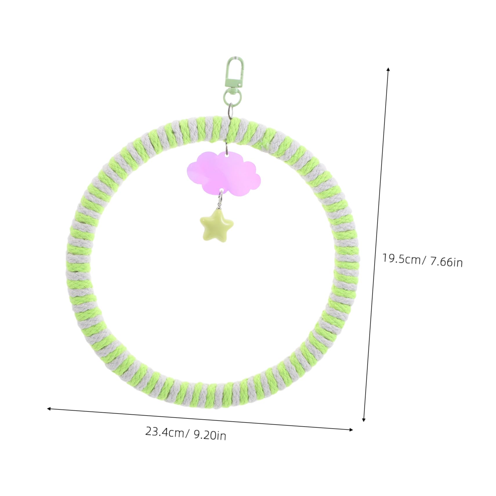Abaodam Parrot Perch Swing Interactive Rope Chewing Plaything for Bird Cage Multi Functional Swing and Chew for Parakeets and Cockatiels Easy to Install and Visually Stimulating