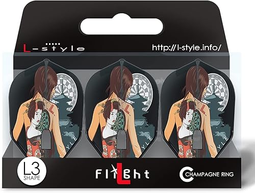 LSTYLE Dart Flights L3 Pro forma estándar pequeña - para puntas suaves y dardos de punta de acero