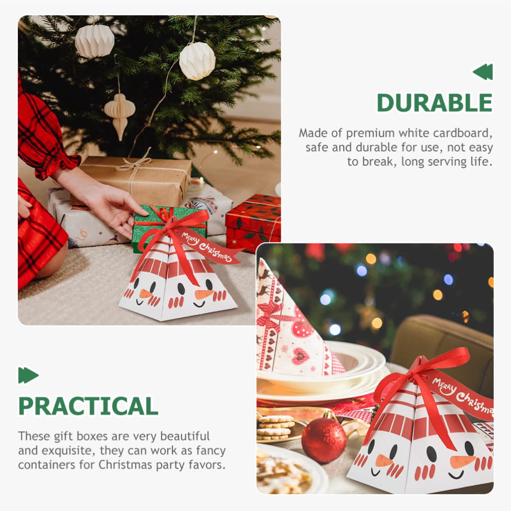 Gadpiparty 50pezzi Scatole Regalo Natale Pz Scatole per Caramelle Forniture per Decorazioni Natalizie per Feste e Party per Conservare Biscotti e Dolcetti