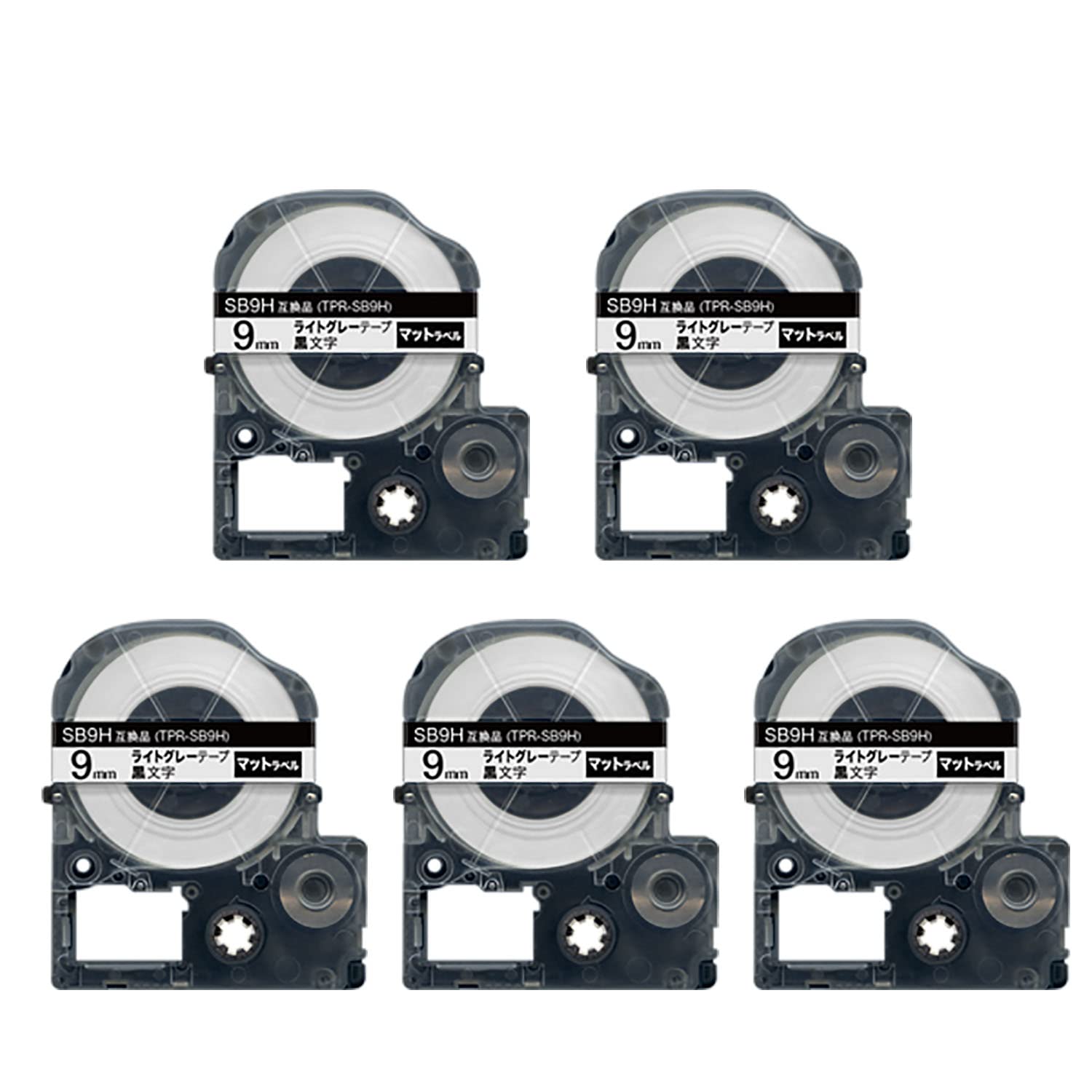 King Jim Tepra PRO Compatible Label Tape, 9mm, 5-Pack
