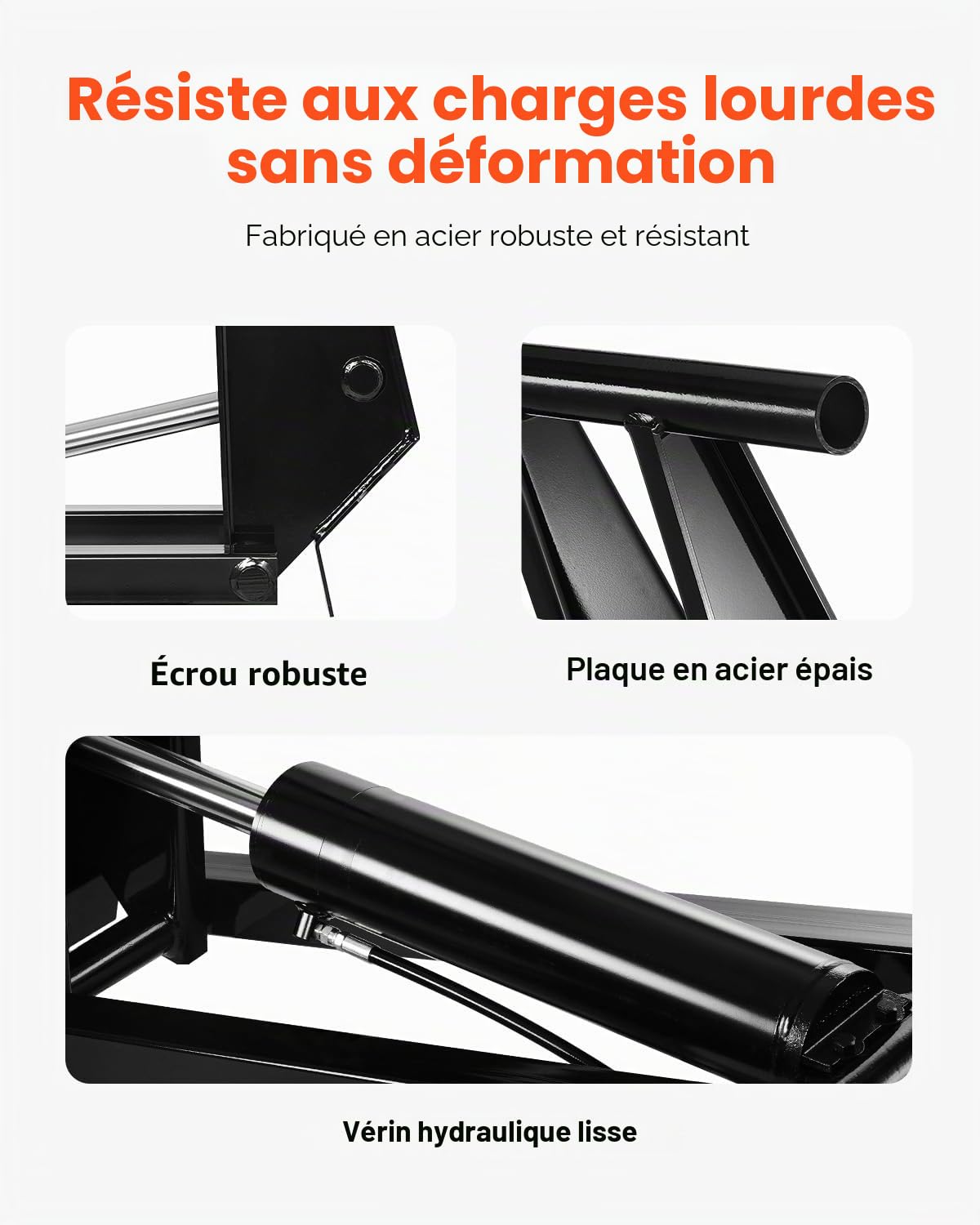 VEVOR Système de Levage Hydraulique de Camion-benne Capacité 8 T, Kit de Mini Centrale Hydraulique pour Remorque Basculante avec Pompe Hydraulique 12 V, pour Camion à Benne Basculante, Transport