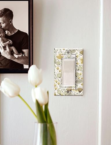 Miniatura 5 de Cubiertas magnéticas para interruptores, interruptor de luz ILIVABLE y cubierta de toma de corriente para interruptores planos modernos, no a prueba