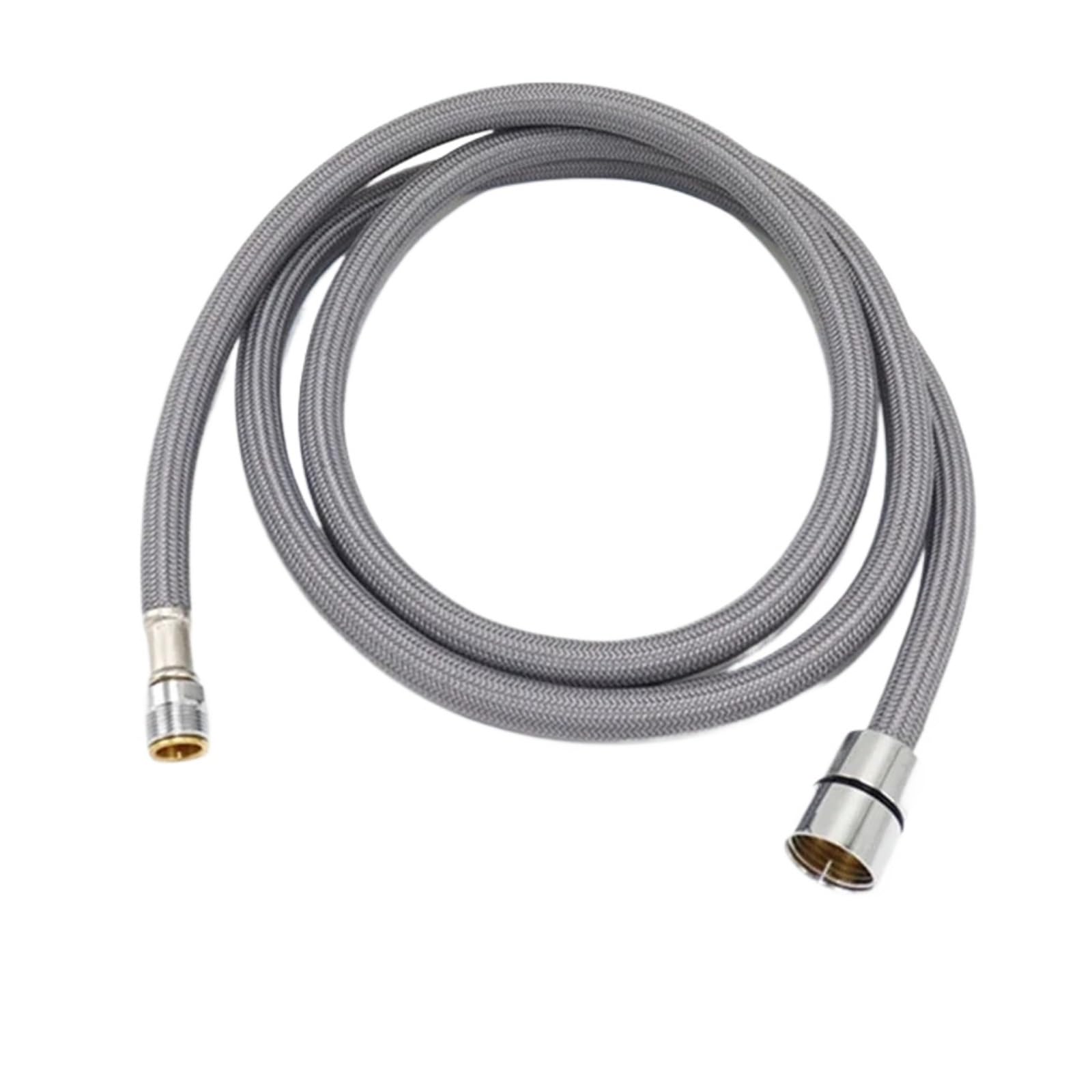 Faucet Pull Out Plumbing Hose Nylon Braided Replacement for Kitchen/Basin Tap for Bathroom Fittings(Light Grey,300cm)