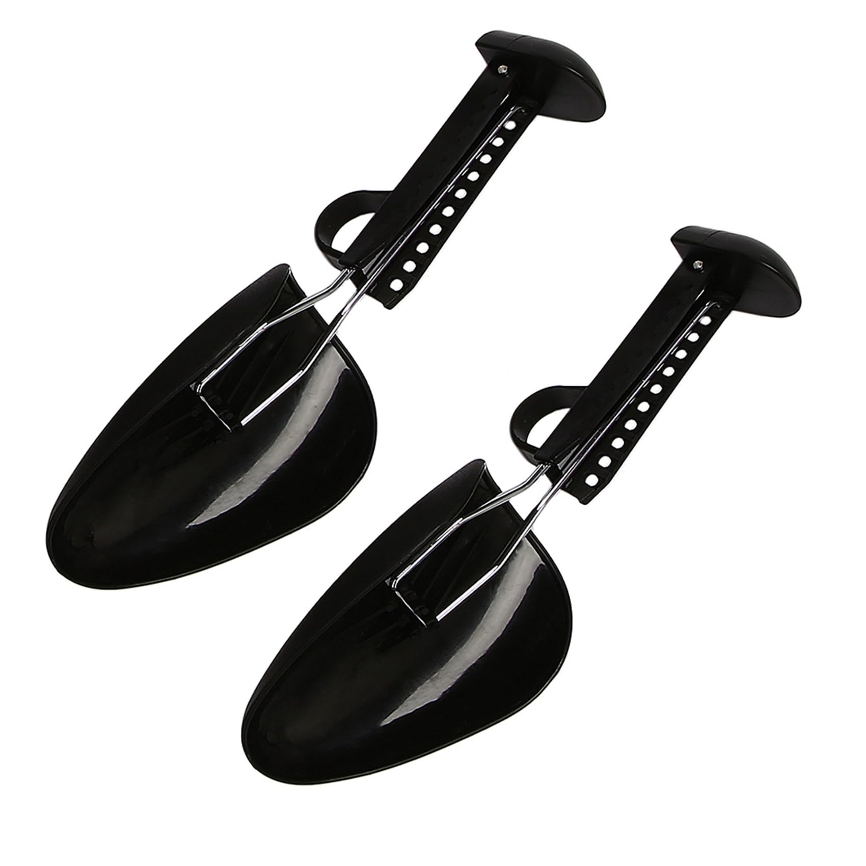 15 Pares Horma de Zapato para Hombre de Longitud Ajustable de Plastico Ensanchador Organizador Sostenedor de Bota (15 Pares Negro)