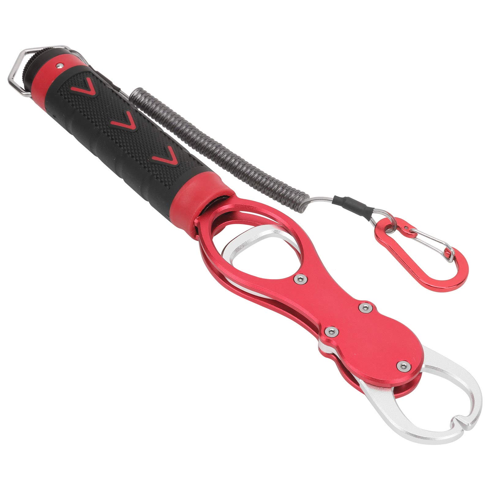 Fish Control with Scale, Fishing Lip Grip One Piece Symmetry Check for Player for Home for Outdoor Product for Hobbyist (Red)