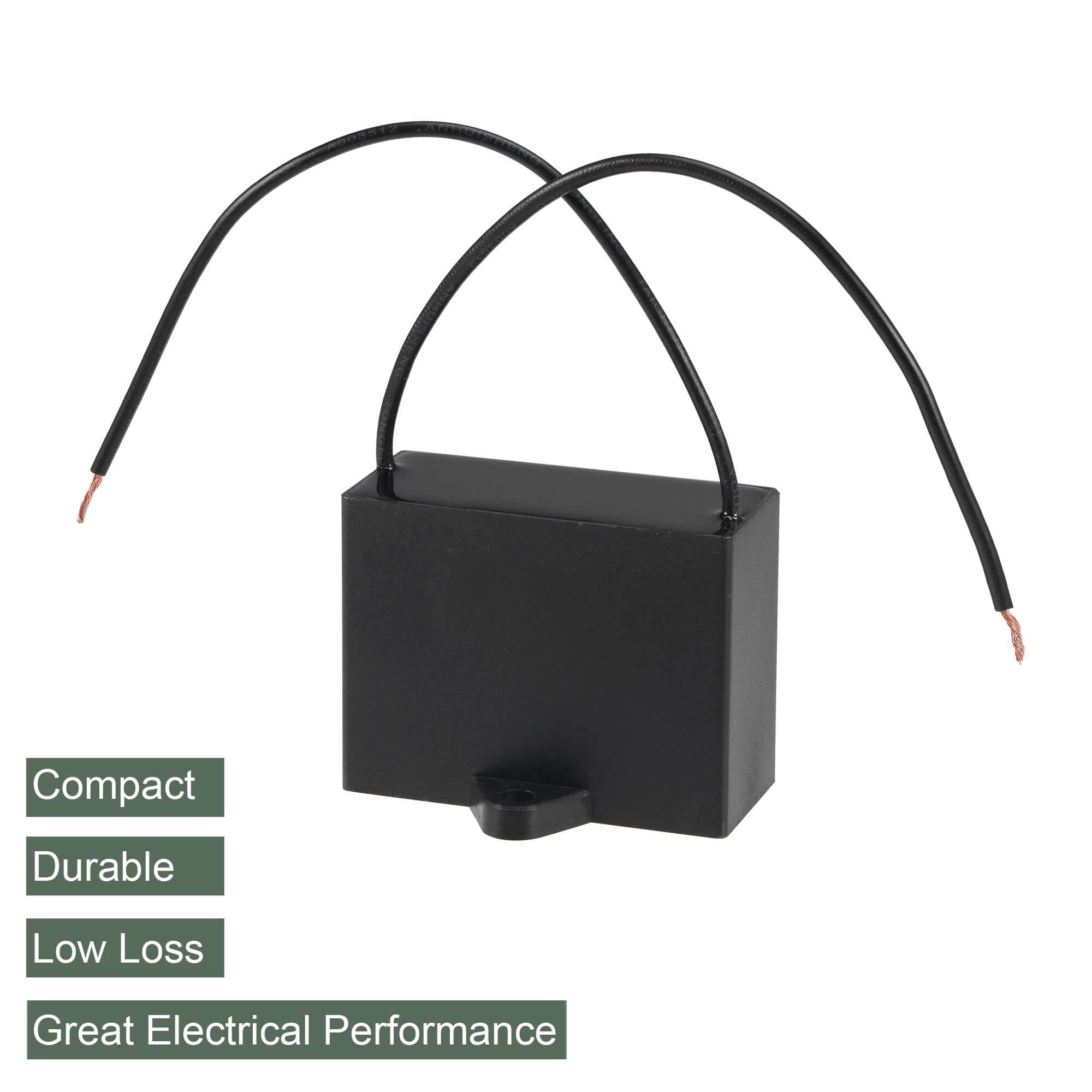 3 uds condensador de ventilador de techo CBB61, condensador de película de polipropileno metalizado ideal for ventiladores bombas motores en funcionamiento