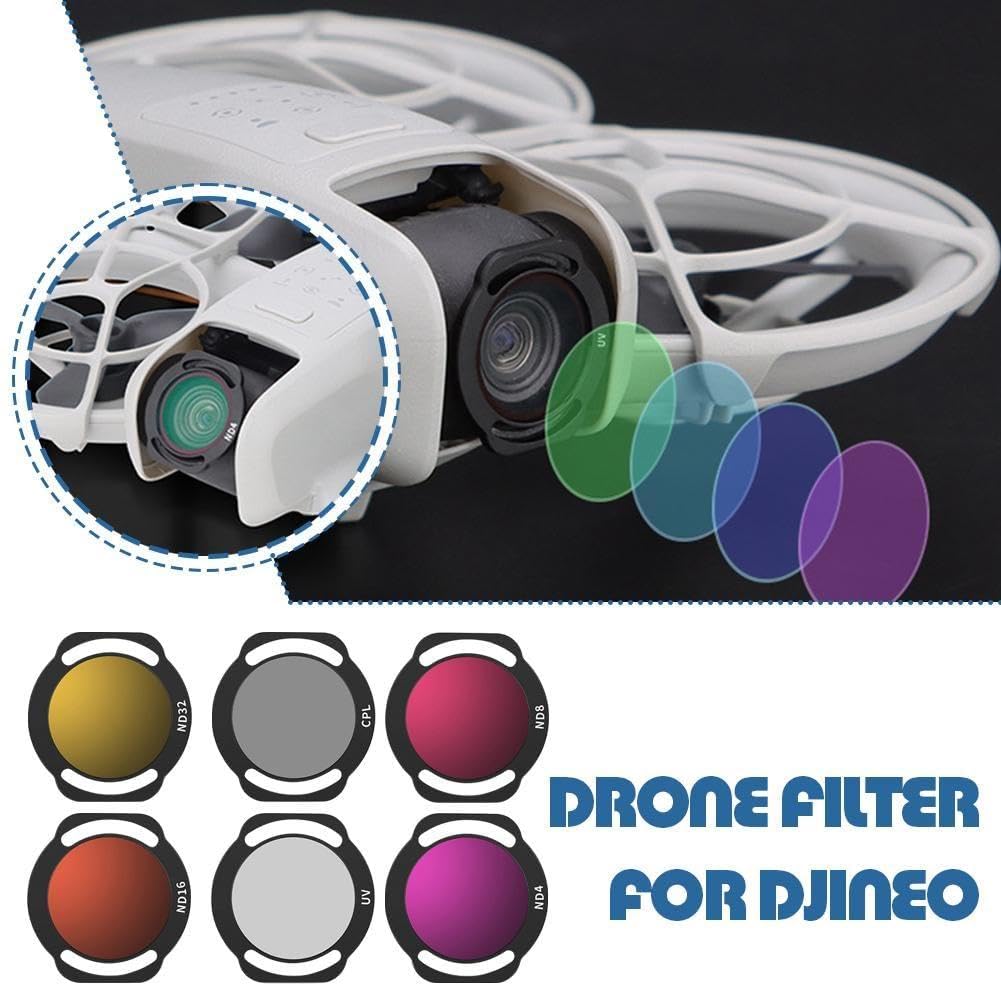 Filtre UV Pour Drone DJI NEO 2 - Protection Objectif, Verre Optique, Aluminium Léger