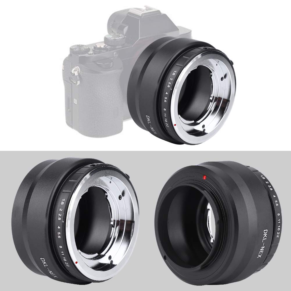 KIMISS DKL NEX-Mount-Objektivadapter – Kompatibel mit DKL-Mount-Kameraobjektiven für Kameras der NEX-Serie – Präzises Design aus Aluminiumlegierung