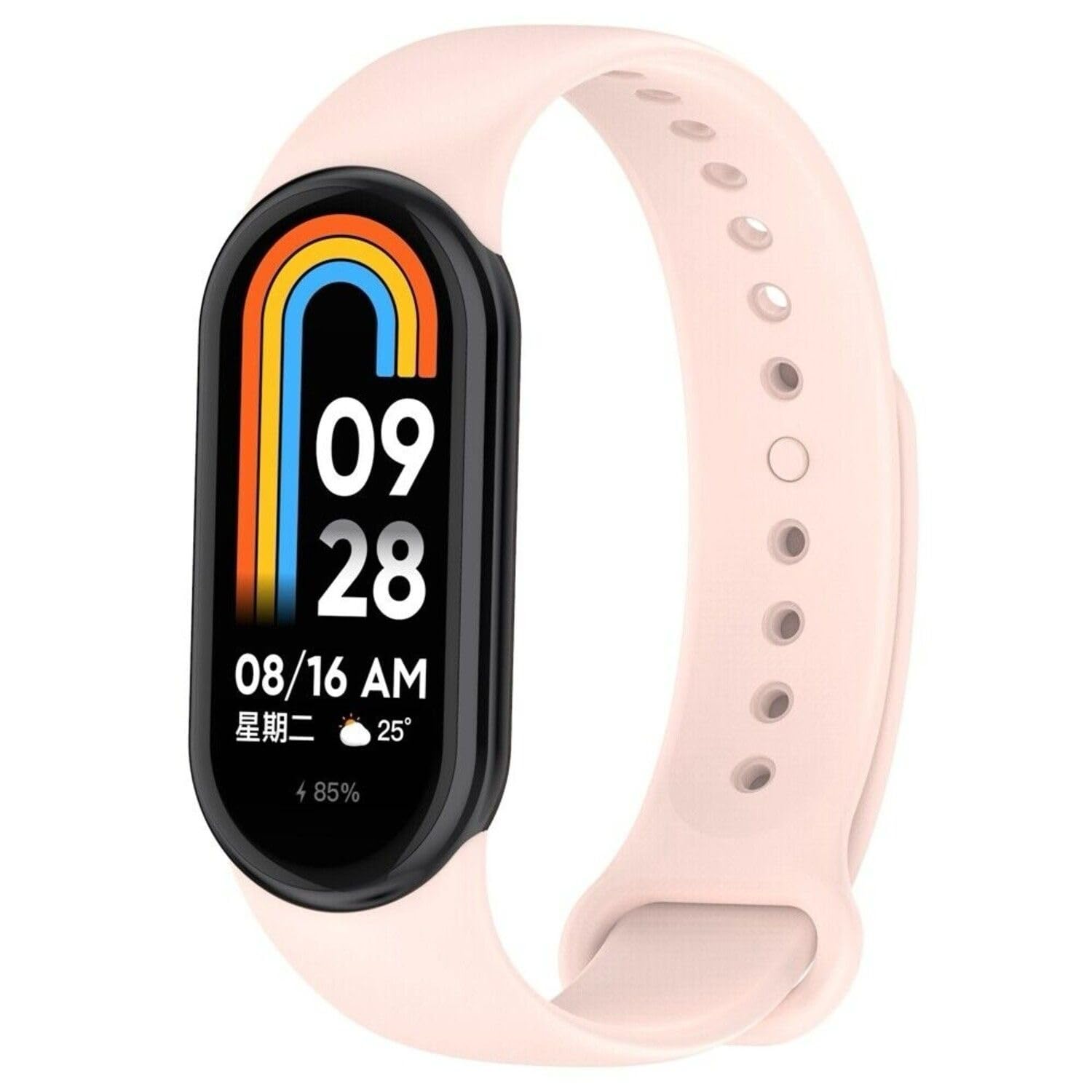 M8 Smart Bracelet Wristband Waterproof Sport Smart Watch Fitness Tracker Watch Heart Rate Monitor Smart Watch with Message Reminder and Step Counter with Blood Pressure Monitor (pink)