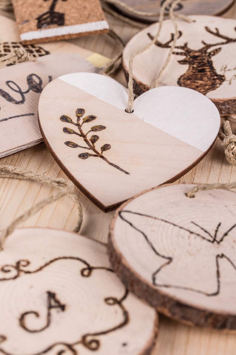 Rayher Cuore Legno, Fsc, Naturale, 20x18.5x2.7cm, 64504505