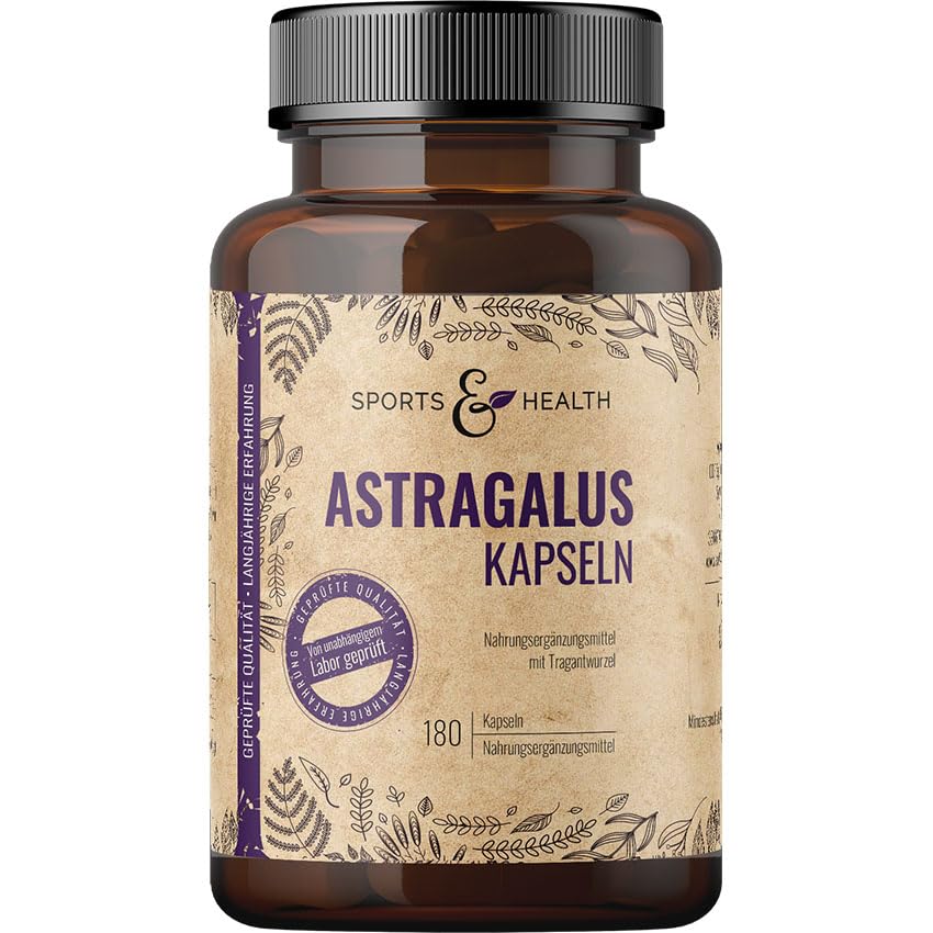 Astragalus Kapseln Hochdosiert - 180 Kapseln - Tragantwurzel - Hochdosiert