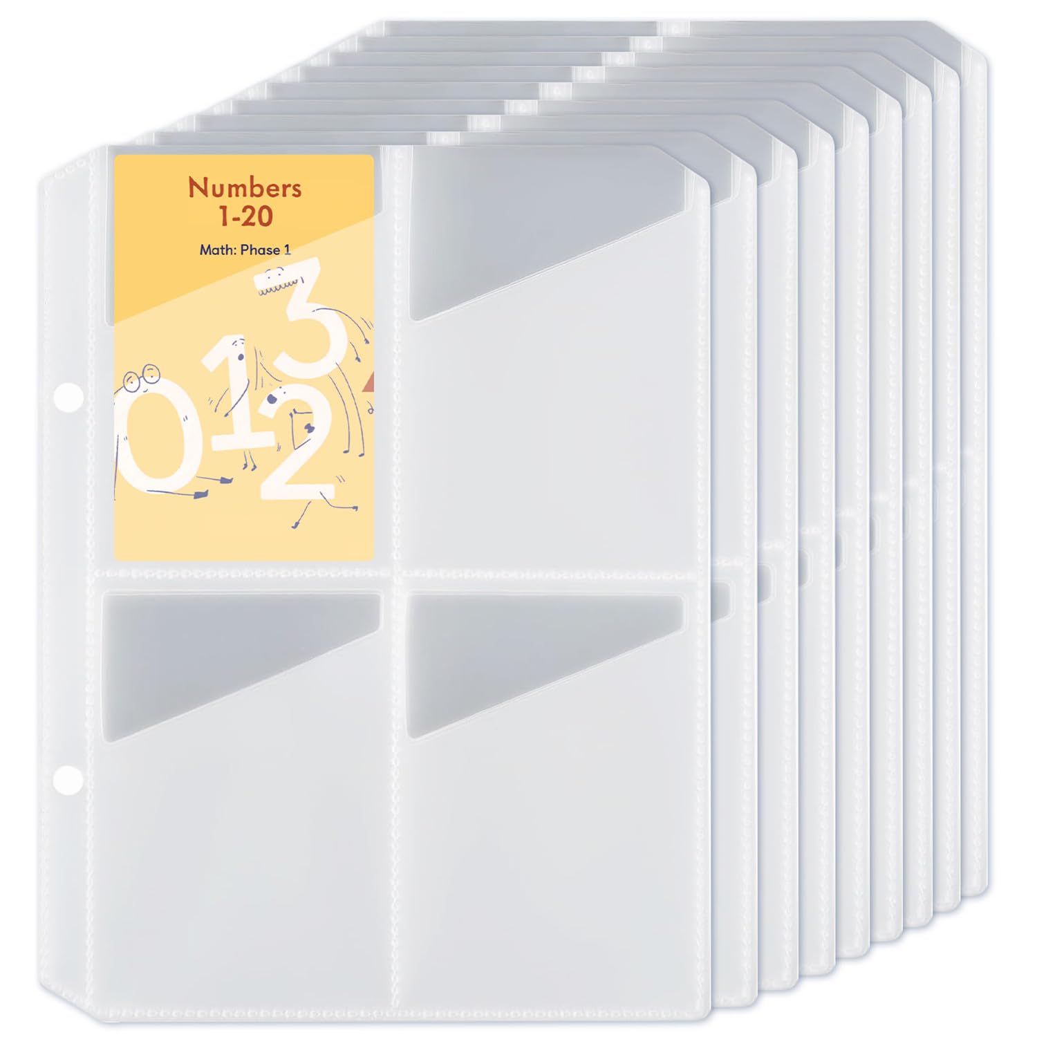 80 Pockets Card Case Sleeves for Yoto Cards, 2 Rings for Yoto Cards Case, Card Binder and Card Holder, Sleeves for Yoto Cards, Mini Audiobook Cards, Card Binder, Credit Cards Acid-Free Protection