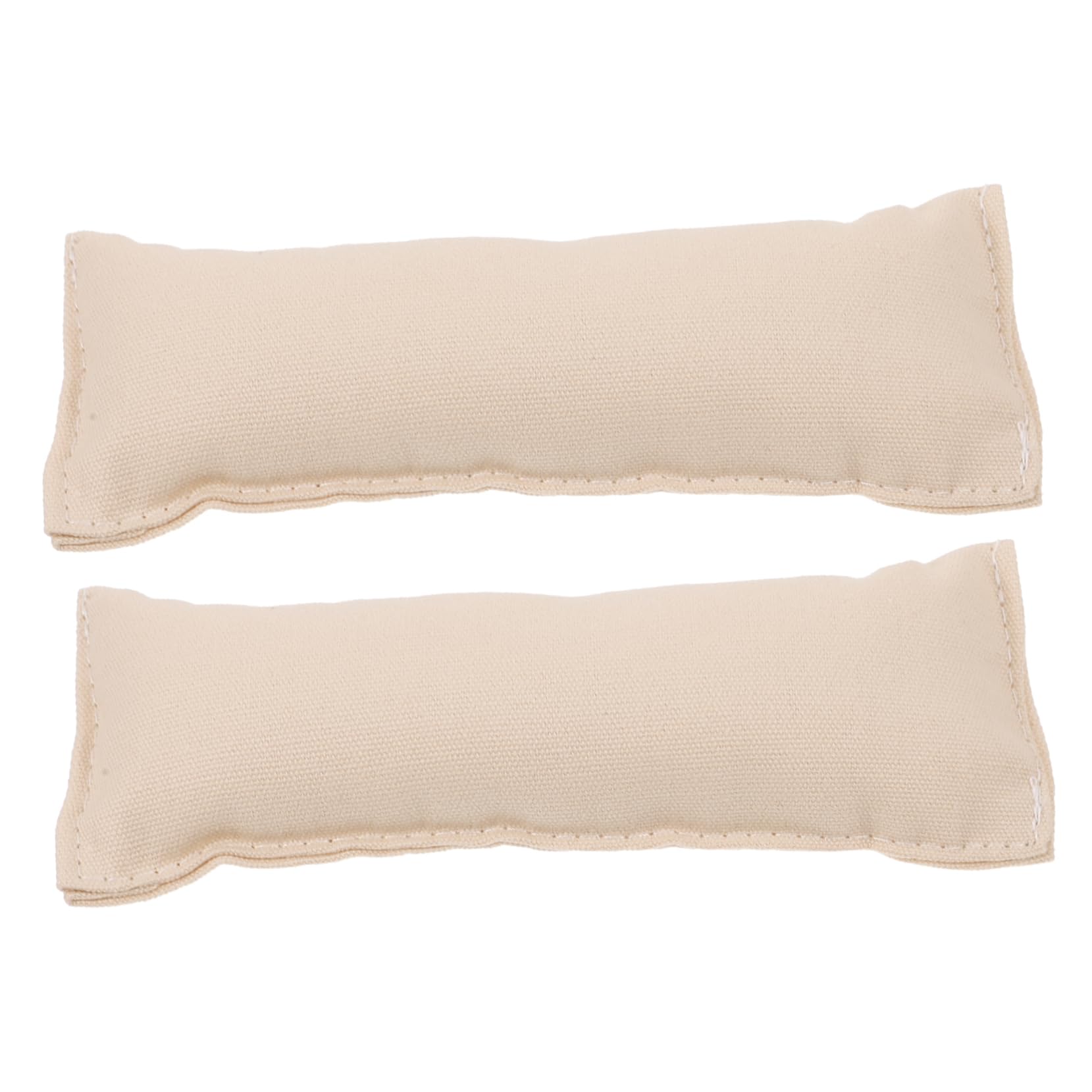 2pcs Cotton Computer Elbow Pad Creamy White Ergonomic Wrist Support Mat for Office Desktop Keyboard and Mouse Slip