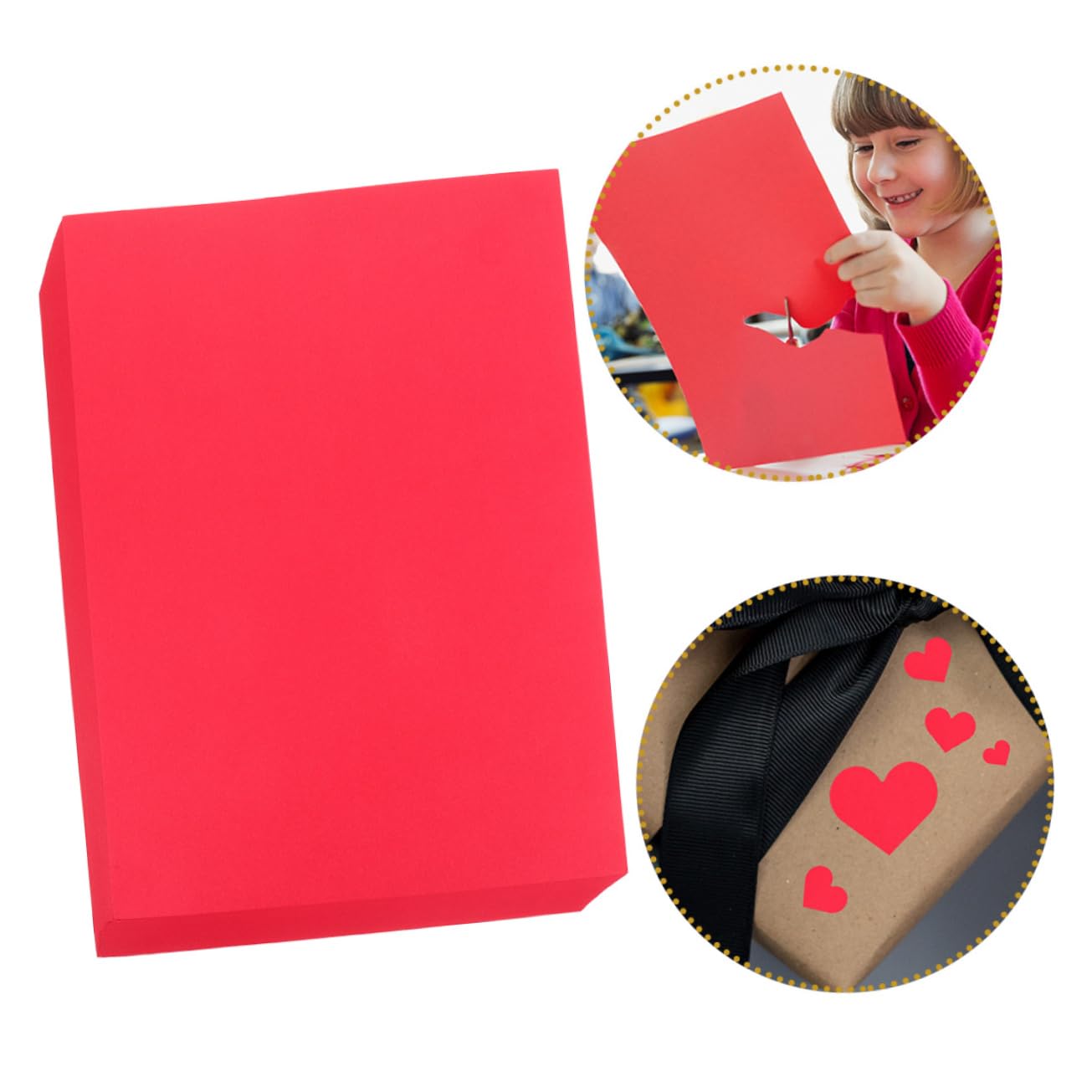 SHINEOFI 100fogli Cartoncino per Artigianato Fai da Te Carta per Scrapbooking e Creazioni Artistiche Materiale per Decorazioni e Regali Personalizzati