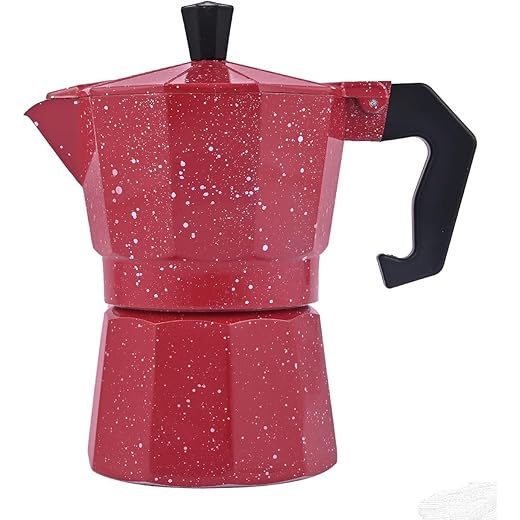 3D CREATIONS Aluminium Espresso Stove Percolator Polished Cu