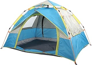 Barraca de acampamento, barraca de acampamento de 2-3 pessoas com barracas de caminhada à prova de vento à prova d'água automáticas, barraca de acampamento portátil, barraca de mochila, barraca