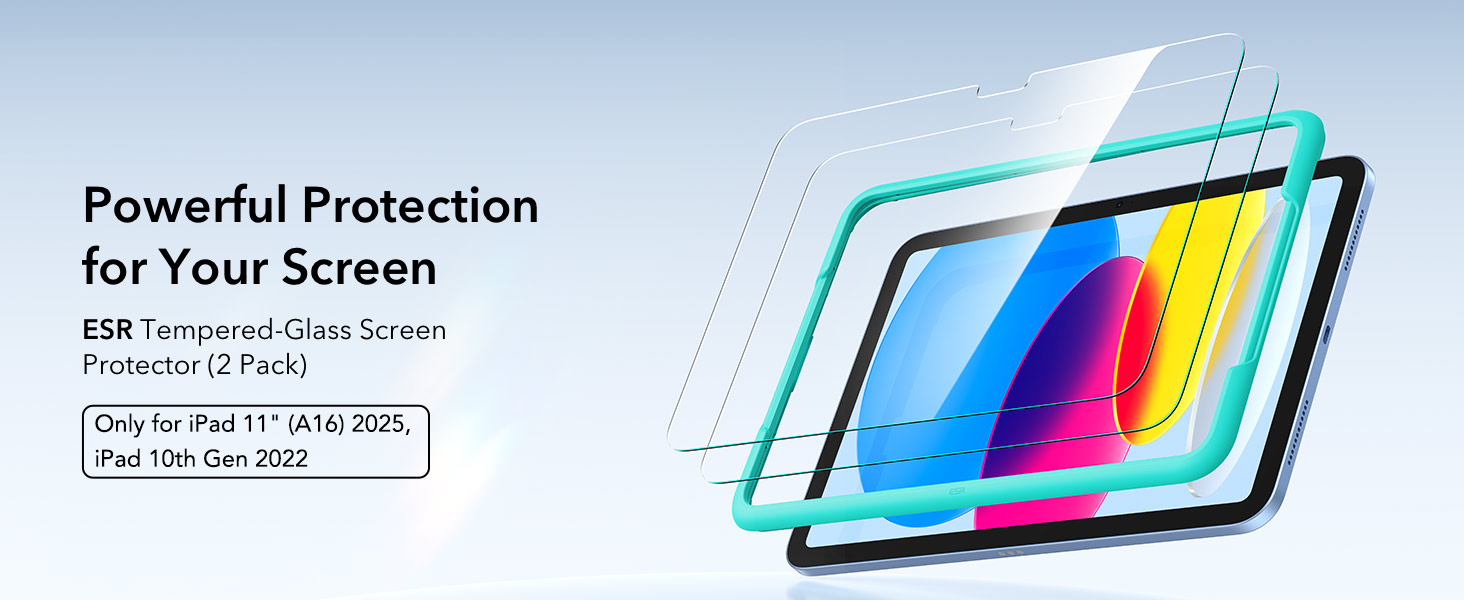 Amazon.com: ESR 2 Pack Screen Protector for iPad A16 11th/10th
