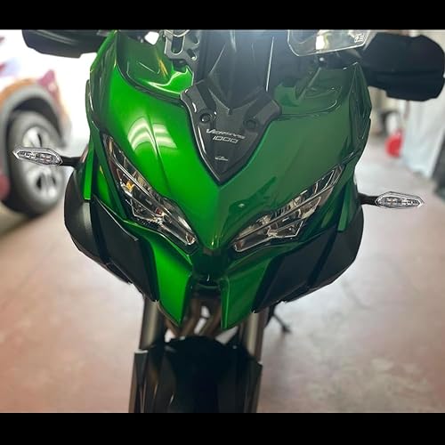 Miniatura 5 de Luces indicadoras de señal de giro LED universales para Kawasaki ZX-6R Z800 Z1000 R Edition/Versys 1000 LT