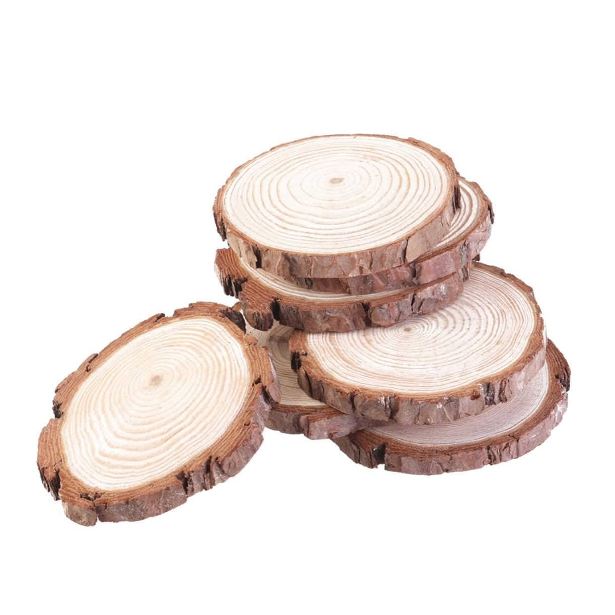 NUOBESTY 15stücke Holzscheiben Für Bastelprojekte Natürliche Baumscheiben Für Hochzeitsdekorationen Tischnummern Und Kreative Handarbeiten