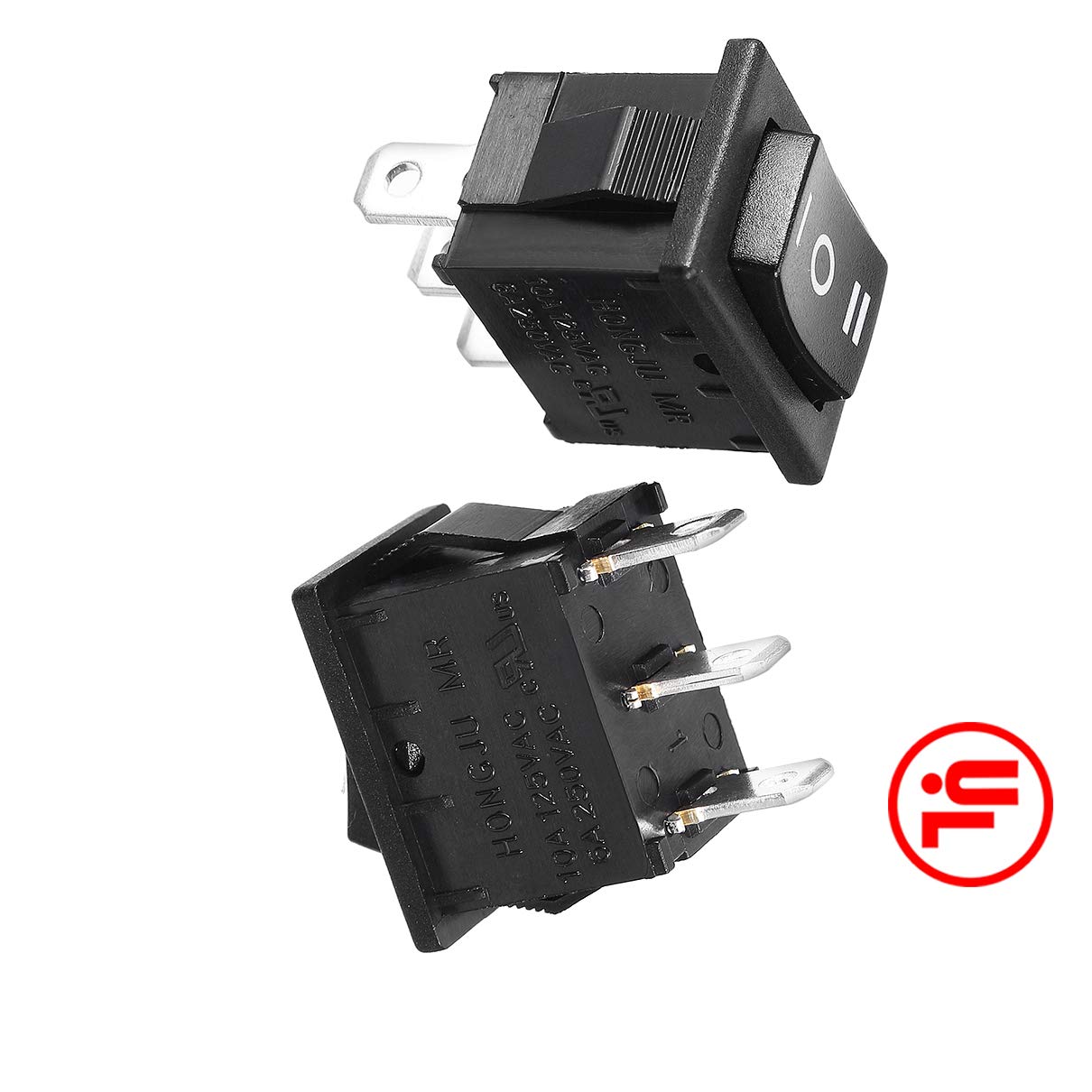 Interruptores AC 250V 6A 125V 10A SPDT ON-OFF-ON 3 posiciones 3 polos Mini interruptores de pie basculantes interruptores 4 Uds Accesorios interruptores industriales