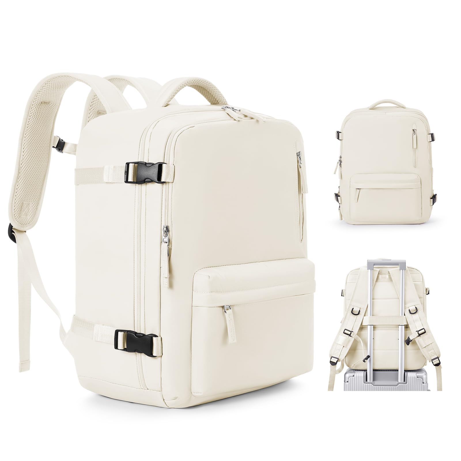 BJLFS Borse da Cabina per Ryanair 40×20×25 Bagaglio a Mano Easyjet 45×36×20 Borsa Zaino da Viaggio, Zaino da trekking,Zaino Casual per laptop da 14 pollici per scuola
