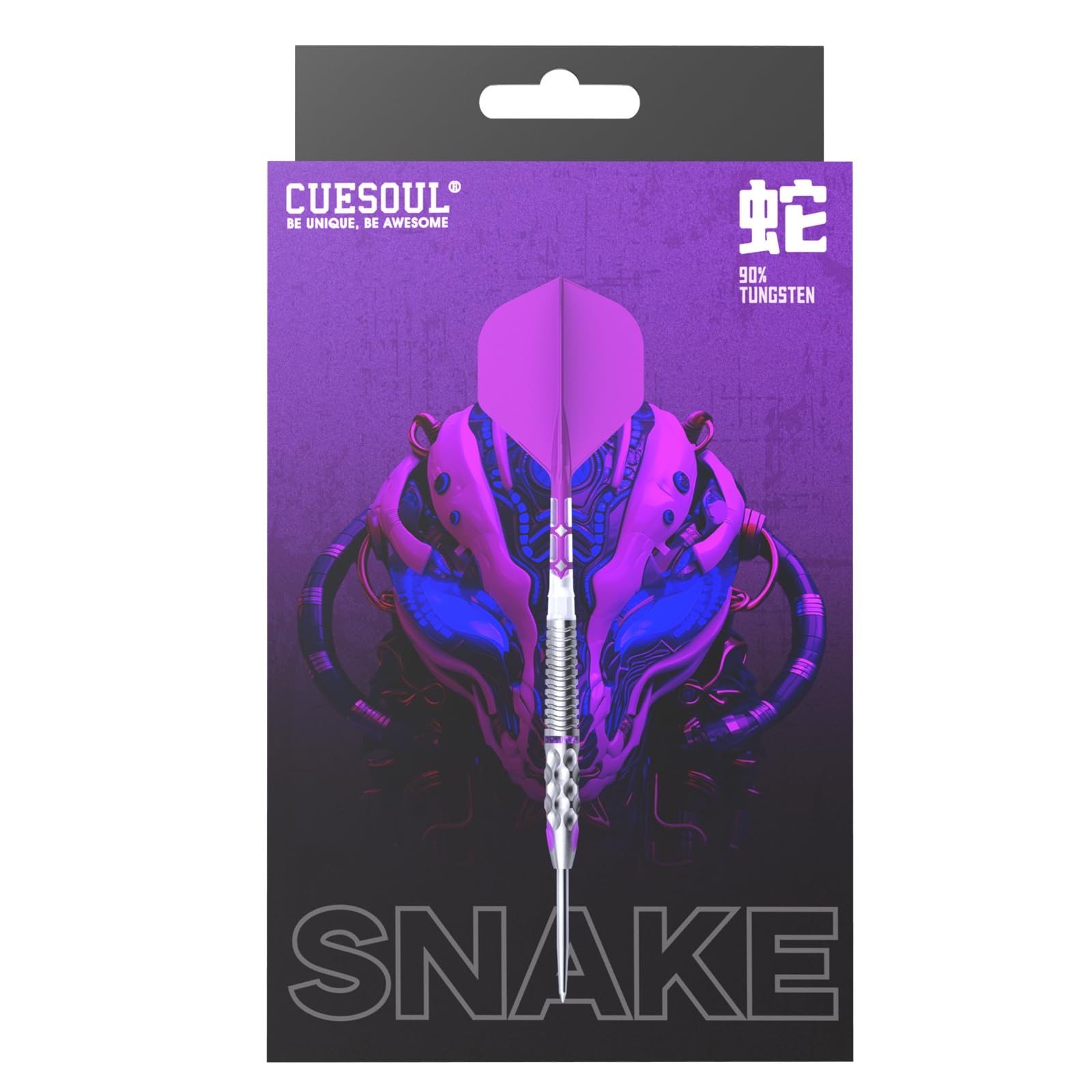 CUESOUL Chinese Zodiac Steel Series 20g/21g/22g/23g/24g 90% Set di Freccette in tungsteno con Volo ROST T19 Integrato