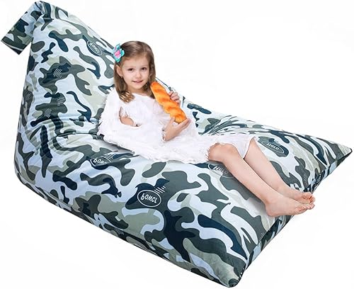 Miniatura 67 de Jorbest Almacenamiento de animales de peluche, almacenamiento de puf de peluche de fútbol, funda para silla de puf de fútbol para niños, asiento de