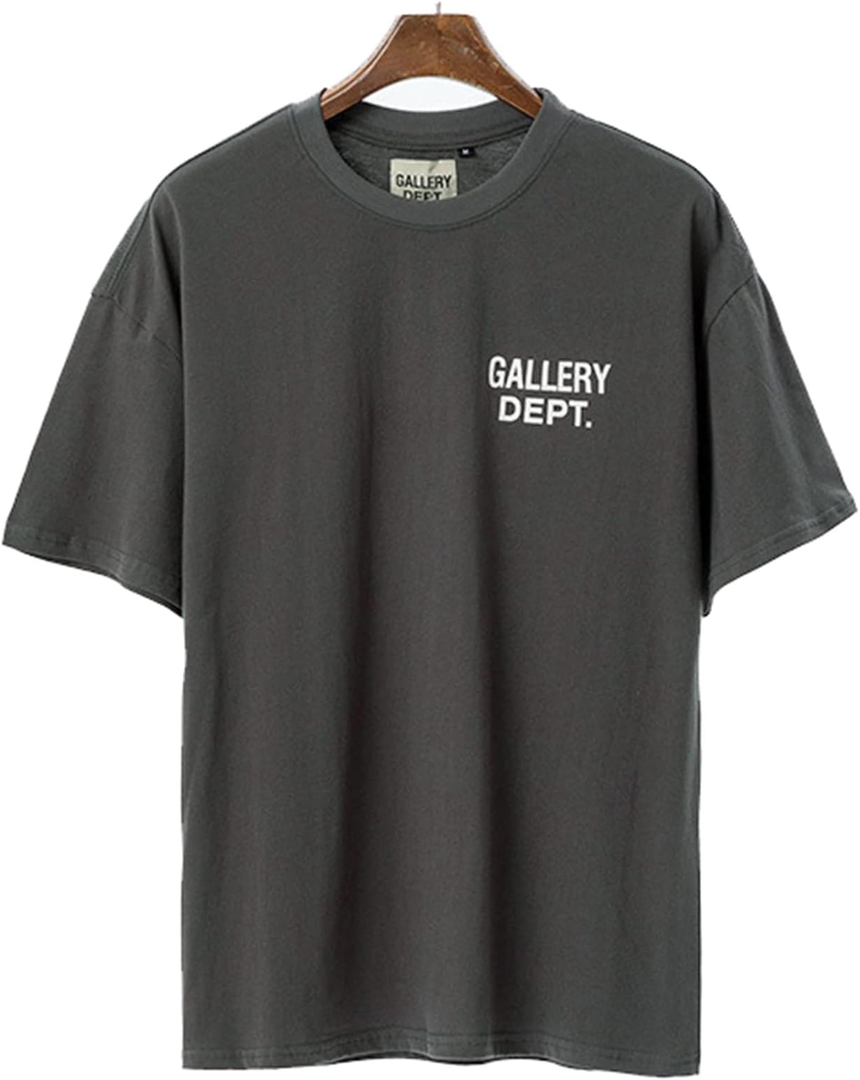 LXQZYQGMen's and Women's Short-Sleeve, Gallery DEPT Letter Printing T-Shirt, Summer Retro Casual Loose Short-Sleeved
