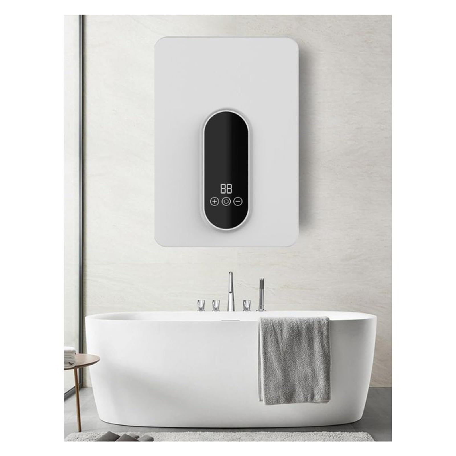 Natychmiastowy podgrzewacz wody, Podgrzewacz Ciepłej Wody 5500W Natychmiastowy Bezzbiornikowy Termostat Nagrzewnica Indukcyjna Smart Touch Grzejniki Elektryczne Prysznic Automatica