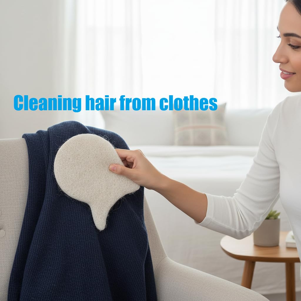 Reusable Pet Hair Remover for Laundry – 10-Pack Hair Lint Catcher for Washing Machine & Dryer, Effectively Removes Pet Hair from Clothes, Bedding & All Fabrics (White & Blue) — view 6