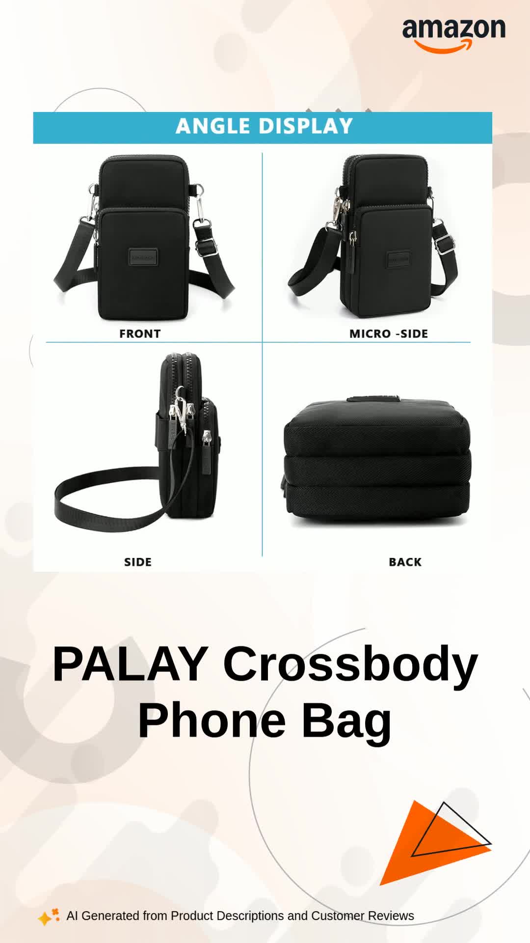 PALAY® Small Crossbody Phone Bag for Women Mini Wallet Bags with