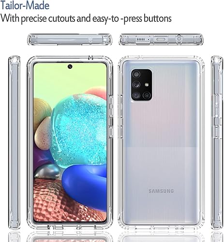 Miniatura 5 de Funda transparente compatible con Galaxy A71 5G, Samsung A71 5G para niñas y mujeres, bonita funda protectora de TPU de cristal a prueba de golpes