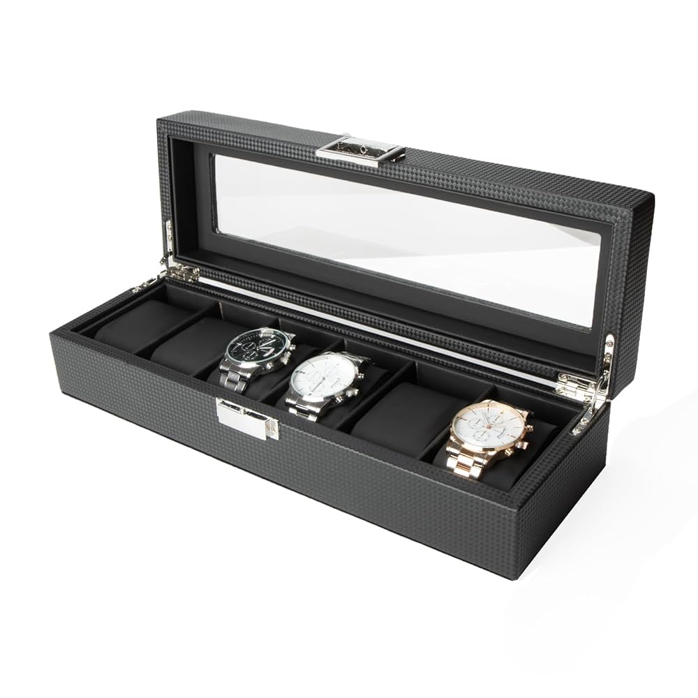 Amazon.co.jp: Calife 6本 時計ケース 高級腕時計収納ボックス