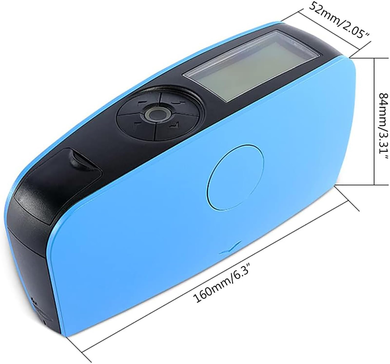 Medidor de brillo digital, medidor de brillo de precisión portátil, ángulo de medición de 60°, gran capacidad de almacenamiento para pintura automotriz, mármol, suelos y plásticos