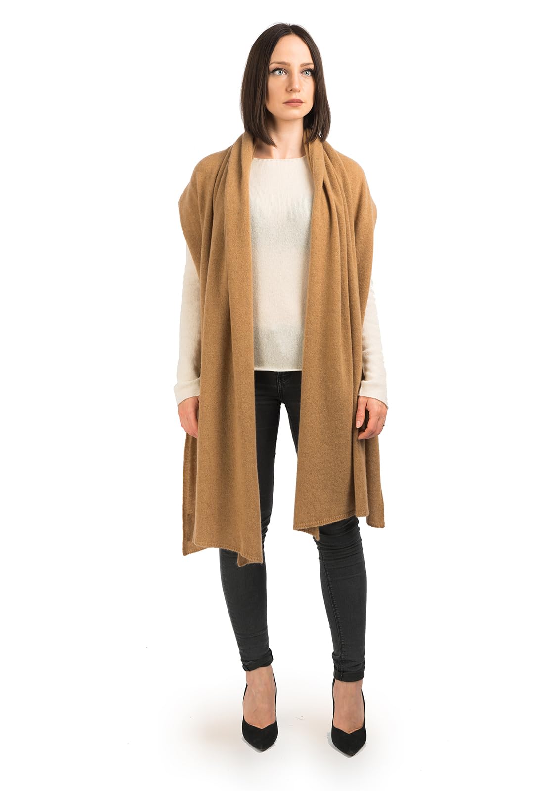 DALLE PIANE CASHMERE Étole Femme 100% Cachemire | Étole élégante pour cérémonies et soirées, polyvalente en toute saison, idée cadeau pour elle, Made in Italy