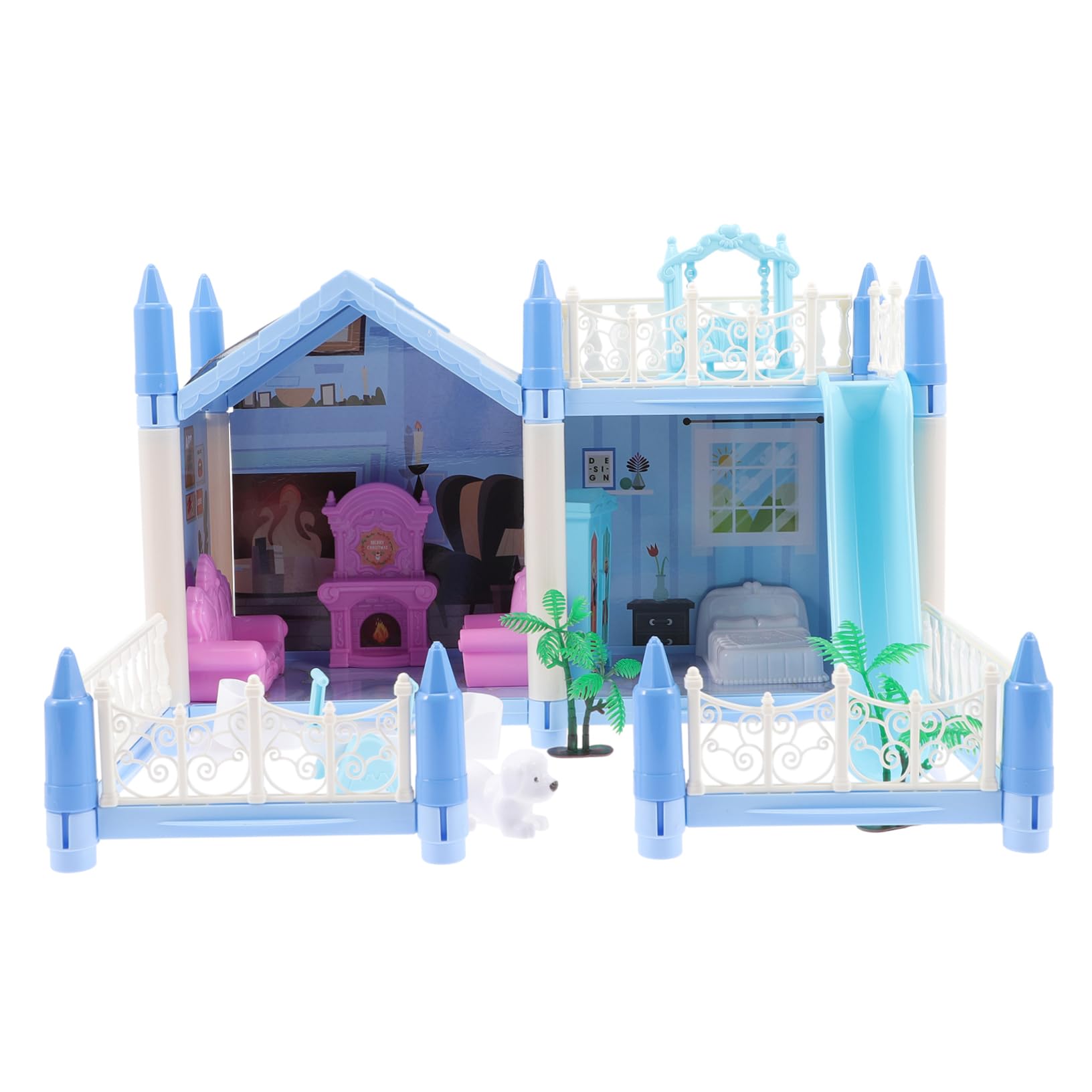 Abaodam 5 Year Old Girl Birthday Present Miniature House Kit Puzzle Villa House Set Construction Model Kit Toys for Girls