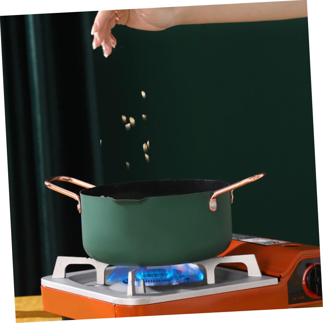 Olla Multiusos para Cocinar Alimentos para Bebés Olla para Sopa Sartén Juego de Utensilios de Cocina para El Hogar Y El Hotel