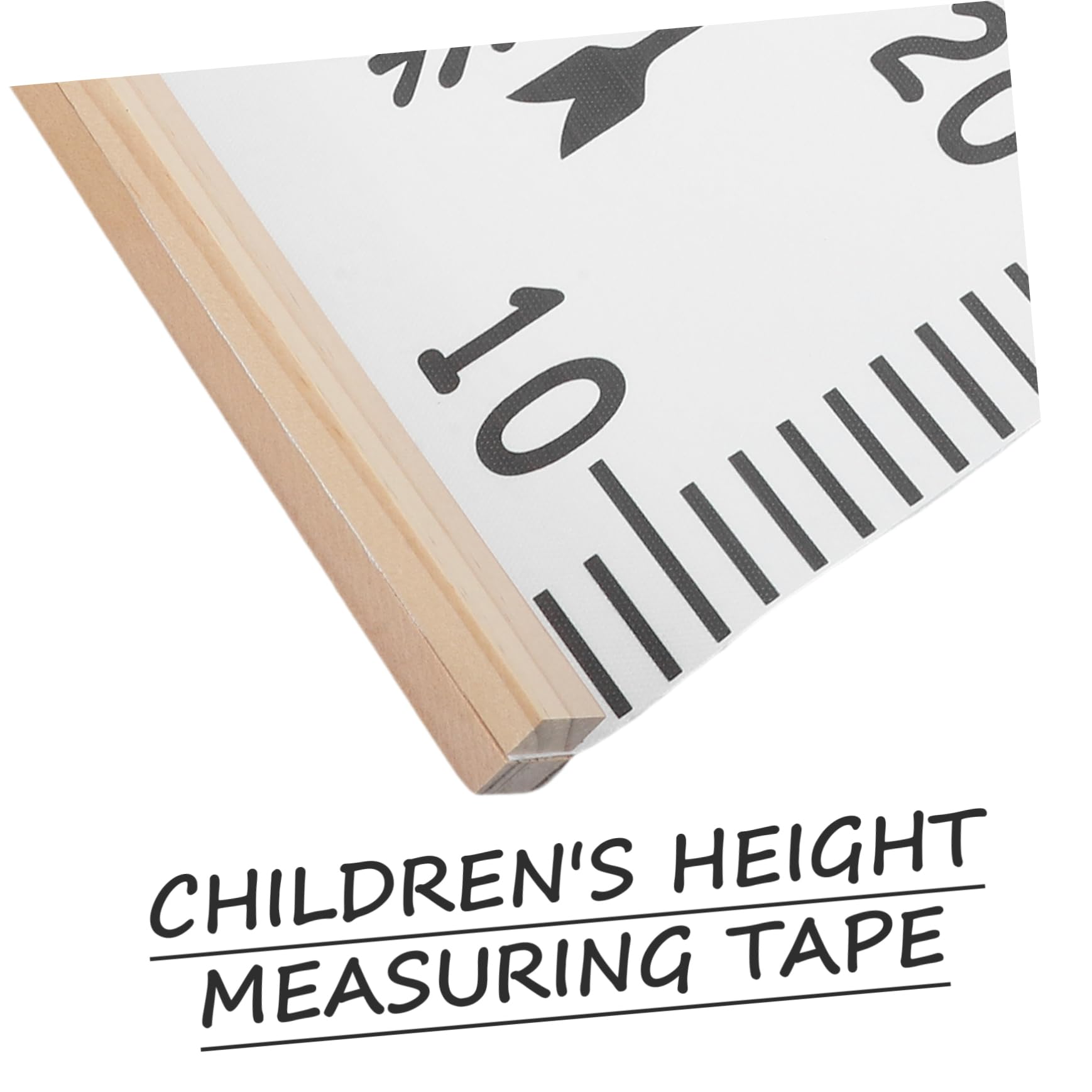 HOOTNEE Height Chart for Kids Wooden Fabric Growth Ruler Wall Decor for Toddler's Room