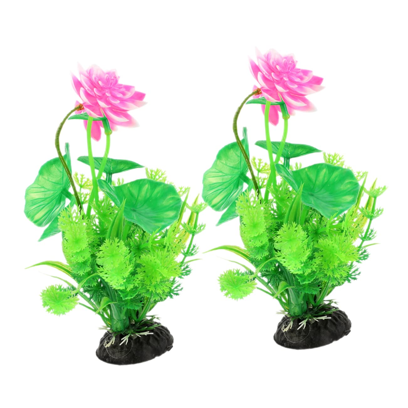 Happyyami 5 Juegos Paisajismo del Acuario Suministros para Peceras Picos De Riego Aire Artificial Plants Aqua Plant Accesorios para Peceras Decoraciones Planta De Pecera 2 Piezas * 5