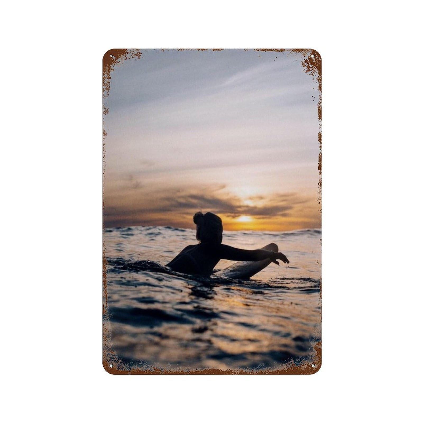xiaoxiaoshen Vintage Beach Surfer (16) Wall Decor Art Metal Tin Poster Modern Home Decor Art Home Bar Shop Decorations Vintage Sign 30x20cm